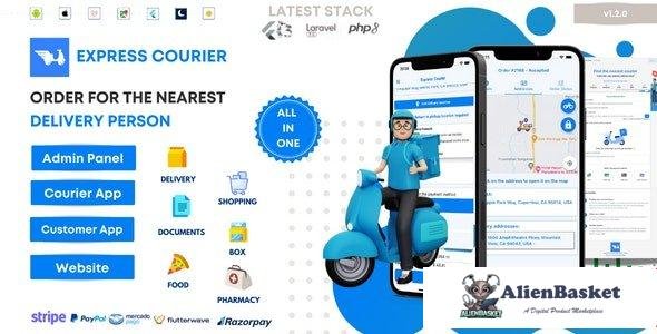 61620  Express Courier Company and Delivery Man on Demand with Customer & Courier App, Web and Admin