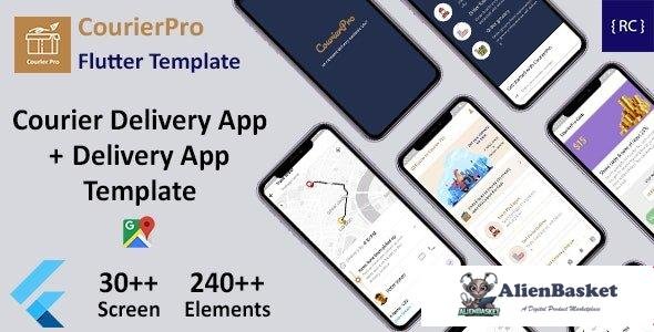 61637  CourierPro v2.6 - Courier Delivery Flutter 3 App Template