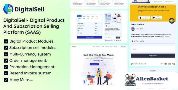 61641  DigitalSell v1.0 - Digital Product And Subscription Selling Platform (SAAS)