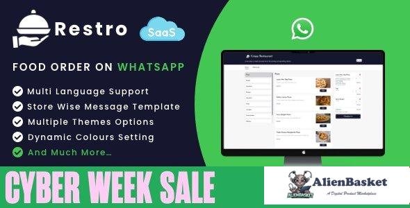 61643  Restro - SaaS WhatsApp Online ordering system / Multiple Restaurants - 16 November 2022