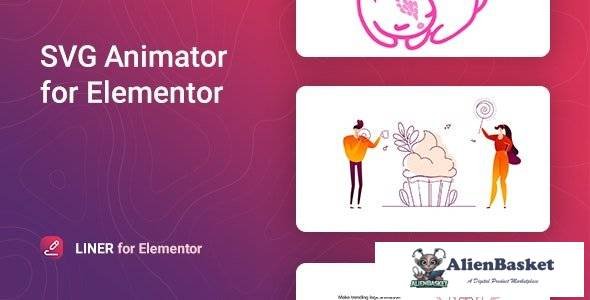 61673  Liner v1.0.2 – SVG Animation for Elementor