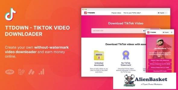 61917  TikTok Video Downloader Without Watermark & Music Extractor v3.0.5