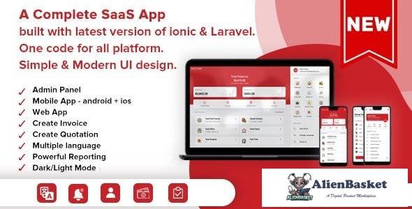 62114  Easy Invoice v1.0 - A Complete Saas Package for Accounting - Android, ios & Web (ionic & Lara