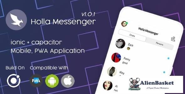 62179  Holla Messenger v1.0.1 - Ionic 6 - Pwa Mobile App