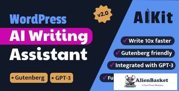 62269  AIKit v2.0.4 - WordPress AI Writing Assistant Using GPT-3