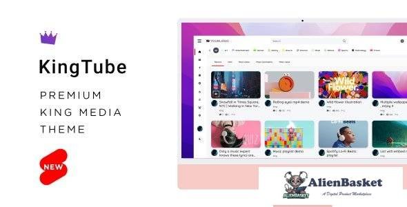 62282  KingTube - Video Magazine KingMedia Theme