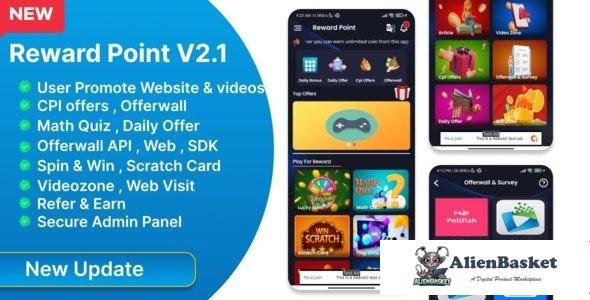 62287  Reward Point v2.1 - CPI Offer + Offerwall + Game + Spin - 