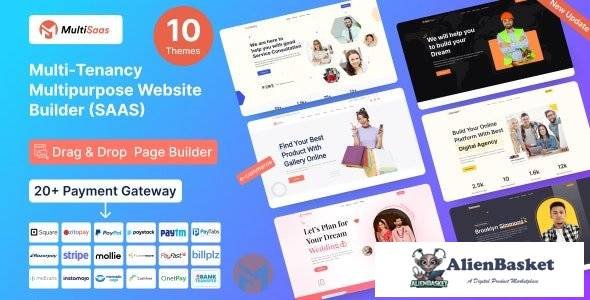 62289  MultiSaas v1.0.5 - Multi-Tenancy Multipurpose Website Builder (Saas)