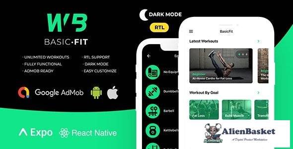 65754  FitBasic v3.0 - Complete React Native Fitness App + Multi-Language + RTL Support