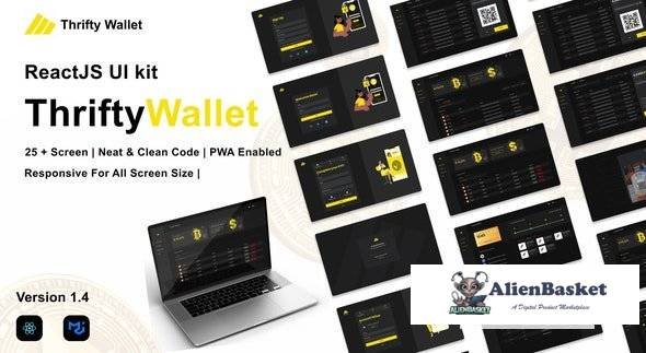62388  Thriftywallet v1.4 - ReactJS UI kit for Crypto Wallet ( Cryptocurrency), reward points, and F