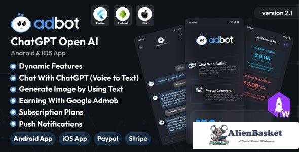 63230  AdBot v3.5.0 - ChatGPT Open AI Android and iOS App