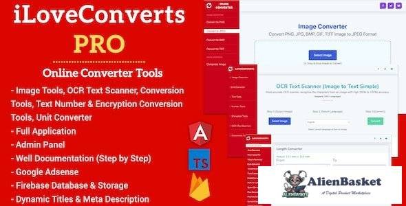 62566  [All in One] iLoveConverts PRO - Online Converter Tools Full Production Ready App with Admin 