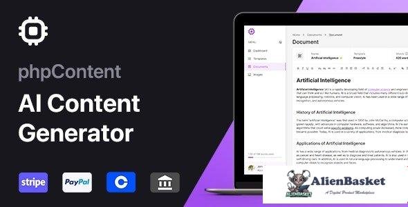 63002  phpContent v1.3.0 - AI Content Generator Platform (SaaS) - 