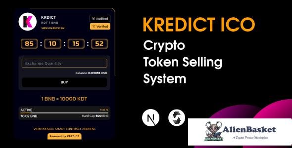 62723  KREDICT v1.0 - ICO Crypto Token Selling System