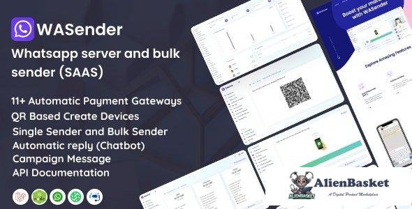 64560  WASender v3.2 - Whatsapp server and bulk sender (SAAS)