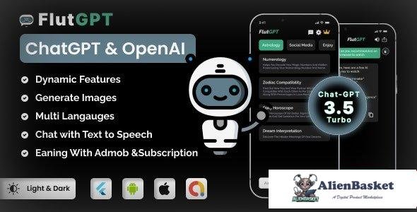 64556  FlutGpt v2.4 - ChatGPT Flutter Full Application