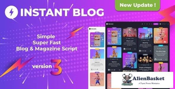 66857  Instant Blog v3.3 - Fast & Simple Blog Php Script - 
