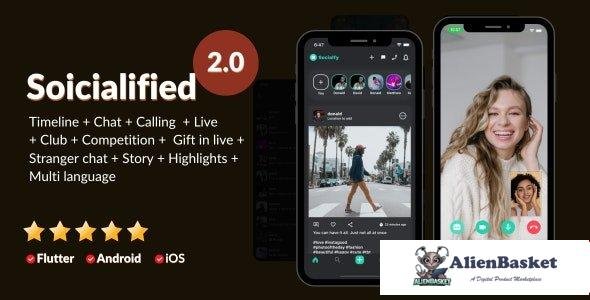 63265  Socialified v2.0 - Social media app clone - 