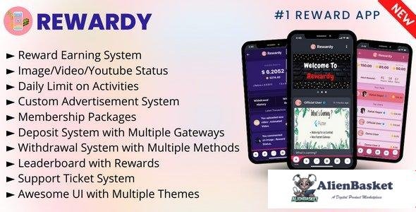 63268  Rewardy v1.2 - Status App with Reward Points + PWA + Backend