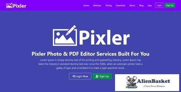 63320  Pixler v1.0 - Photo And PDF Editor Script
