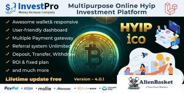 63334  Hyip InvestPro v4.0.1 – Advance HYIP & ICO Investment Wallet & Banking Platform