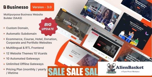 64283  Businesso v3.1 - Business Website Builder SAAS (Multitenancy) - 