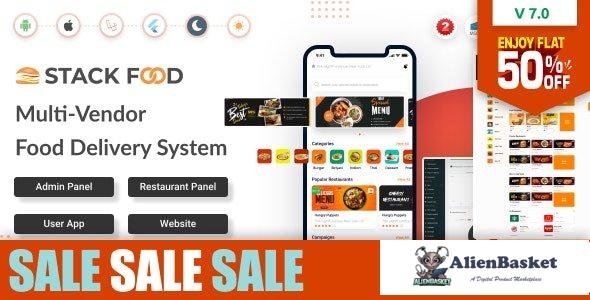 63544  StackFood v7.0 - Multi Restaurant Food Delivery App with Laravel Admin and Restaurant Panel -