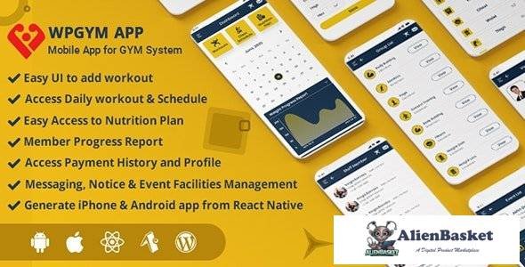 63686  WPGYM App v2.0.4 – Mobile App for Wordpress Gym System