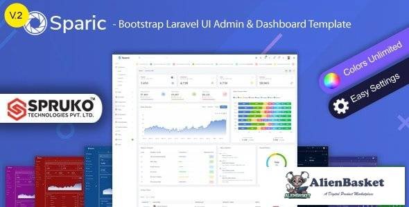 63734  Sparic v2.0 - Laravel Admin dashboard Template