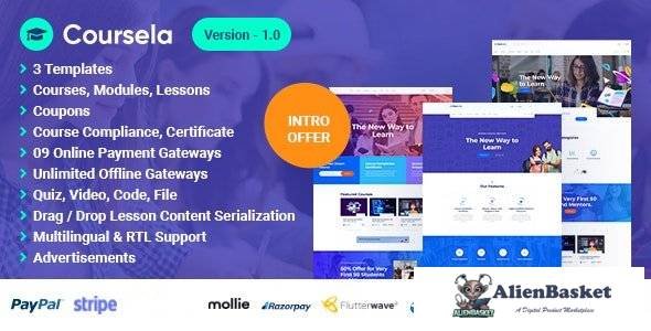 63794  Coursela v1.0 - Personal Course Selling Website - 