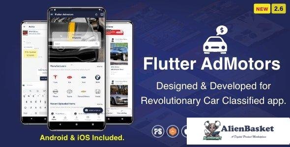 63855  Flutter AdMotors For Car Classified BuySell iOS and Android App with Chat v2.6