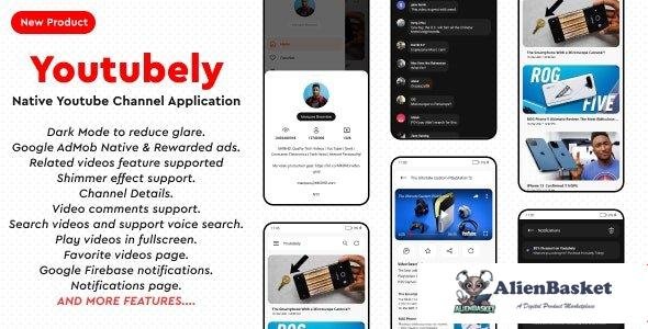 63956  Youtubely v1.9 - Native Youtube Channel Android App