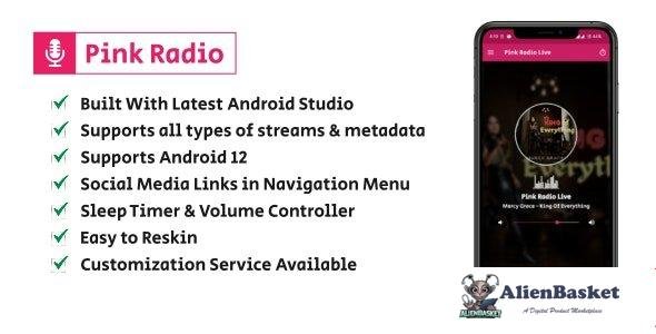 64078  Pink Radio - Simple yet powerful Radio Player for Android
