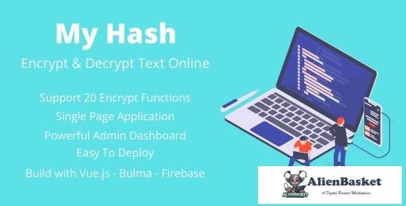 64106  MyHash v2.0 - Encrypt & Decrypt Text Online - Firebase Version (Production Ready)