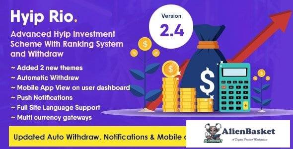 64166  Hyip Rio v2.4 - Advanced Hyip Investment Scheme With Ranking System and Automatic Withdraw
