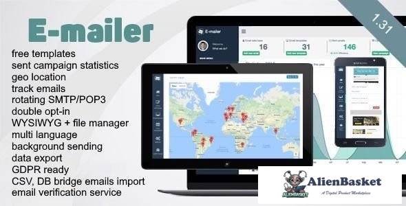 64212  E-mailer v1.31 - newsletter & mailing system