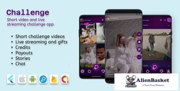 64227  Challenge v1.1.8 - (IOS and Android) - Videos, Livestreaming with 2 participants, Audio room 