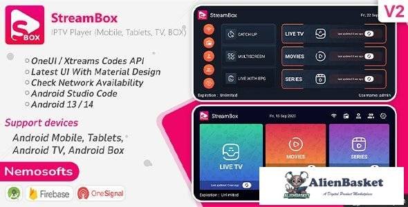 64403  StreamBox v2.3 - IPTV Player (Android Mobile, Tablets, TV, BOX, Chrome Book)