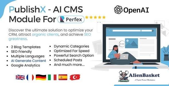 64461  PublishX v1.0 - AI Powered CMS For Perfex CRM