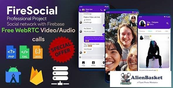 64479  FireSocial v1.8 - Firebase Social Network