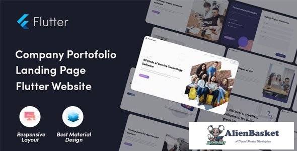64605  Software Flutter Website v1.0 - Company Profile in flutter 3.0 flutter website