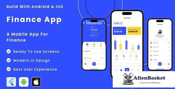 64678  Finance App v1.0 - Flutter Mobile App Template