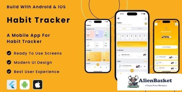 64679  Habit Tracker App v1.0 - Flutter Mobile App Template