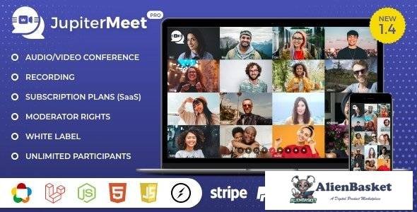 64828  JupiterMeet Pro v1.6.0 - White Label Video Conference - 