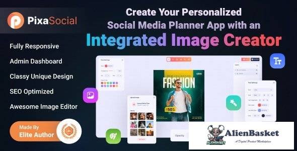 64894  PixaSocial v1.0.0 - Simplify Social Media Scheduling with PixaSocial - Your Ultimate Planner 