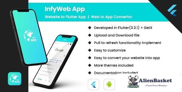 64904  Web to App v1.0 - Convert Website to Flutter App | Web View App | Web to App Convertor (Andro