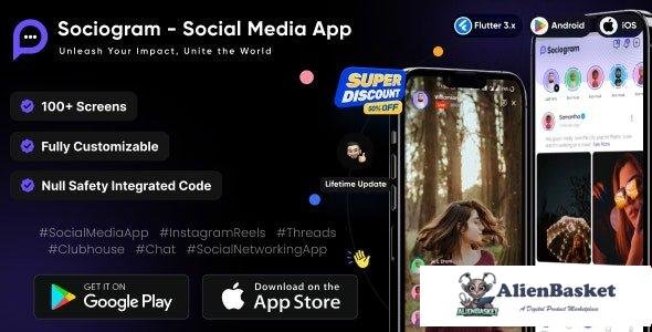 64988  Sociogram v1.0 - Social Media App - Instagram Reels - Social Networking App