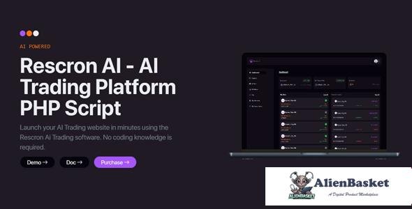 65109  Rescron AI v2.0.0 - AI Trading Platform PHP Script