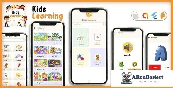 65170  Kids learning App - kids all in one learning flutter app -Flutter Android & iOS App -V2