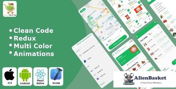 65229  Grocery App - Grocery Delivery App React Native iOS / Android App Template